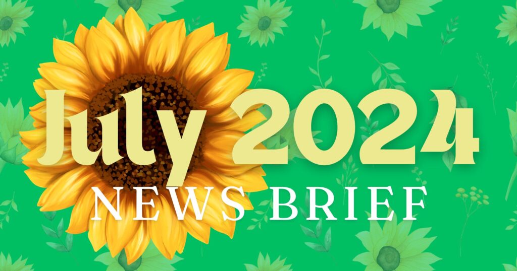 July 2024 News Brief header for Landmark Abstract