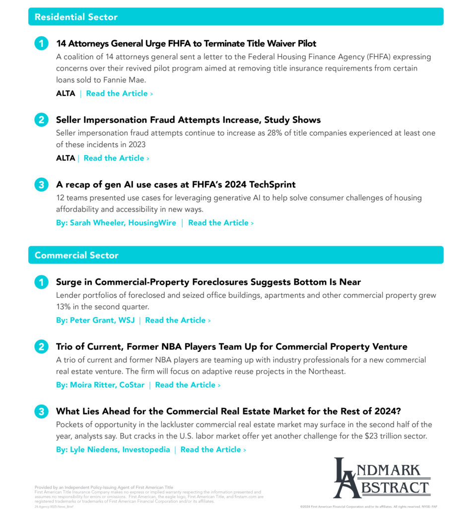 Image of the Aug 2024 news brief.  Click on the Image to be taken to the full pdf with clickable links.